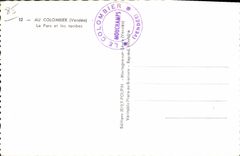 CPA Au Colombier Vendee le parc et les tombes