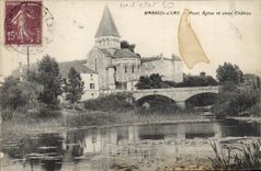 CPA Mareuil sur Lay pont eglise et vieux chateau 