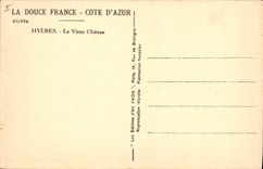 CPA Cote d'Azur Hyeres le vieux chateau 