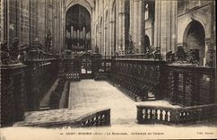 CPA Saint Maximin Var la Basilique interieur du Choeur 