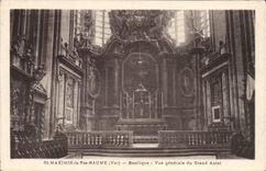 CPA St Maximin la Ste Baume Var Basilique vue generale du grand Autel 