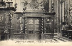 CPA St Maximin la Ste Baume la Basilique Porte laterale du Choeur Medaillon Extase St Dominique par 
