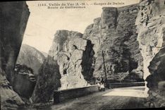 CPA Vallee du Var A M Gorges de Daluis Route de Guillaumes 