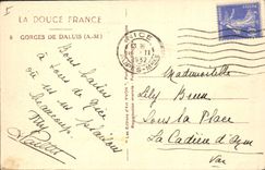 CPA La douce France Gorges de Daluis A M 