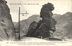 CPA Route des Alpes de Daluis A M La Tote de Femme Gardienne des Gorges du Var et de Guillaumes 