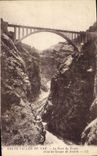 CPA Haute vallee du Var Le Pont du Train dans les Gorges de Daluis 