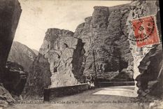 CPA Daluis Vallee du Var Route Nationale de Daluis 