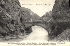 CPA Guillaumes A M Pont de Guerdan Route des Alpes 