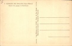 CPA Gorges de Daluis Alpes Marit Entree des gorges la Cardienne 