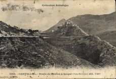 CPA Castillon Route de Menton a Sospel A M 