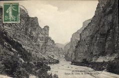 CPA Alpes Maritimes Gorges du Cians la Sortie des Gorges 