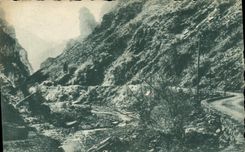 CPA Route des Alpes Gorges inferieure du Cians 