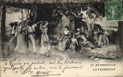 CPA En Provence La Farandole 