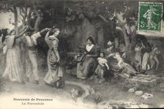 CPA En Provence La Farandole 
