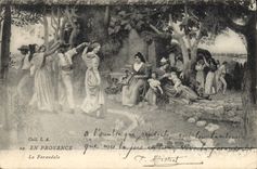 CPA En Provence La Farandole 