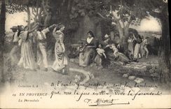 CPA En Provence La Farandole 