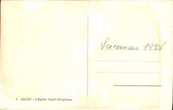 CPA Arles l'Eglise Saint Trophime 