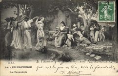 CPA En Provence La Farandole 