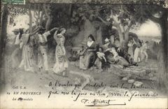 CPA En Provence La Farandole 