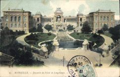 CPA Marseille Ensemble du Palais de Longchamps 