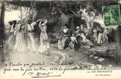 CPA En Provence La Farandole 