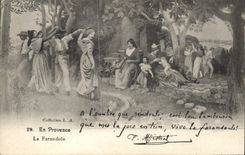 CPA En Provence La Farandole 