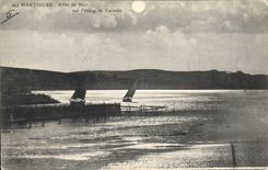 CPA Martigues Effet de Nuit sur l'etang de Caronte 