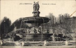 CPA Aix en Provence Fontaine de la Rotonde 