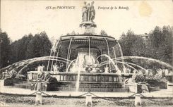 CPA Aix en Provence Fontaine de la Rotonde 