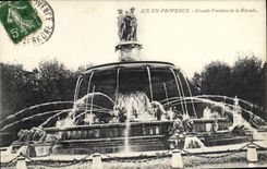 CPA Aix en Provence Grande Fontaine de la Rotonde 