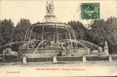 CPA Aix en Provence Fontaine Monumentale 