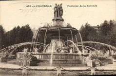 CPA Aix en Provence Fontaine de la Rotonde 