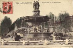 CPA Aix en Provence Fontaine de la Rotonde 