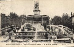 CPA Aix en Provence Fontaine Monumentale 