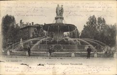 CPA Aix en Provence Fontaine Monumentale 