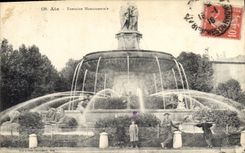 CPA Aix Fontaine Monumentale 