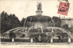 CPA Aix en Provence Fontaine Monumentale 