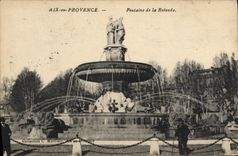 CPA Aix en Provence Fontaine de la Rotonde 