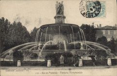 CPA Aix en Provence Fontaine Monumentale 