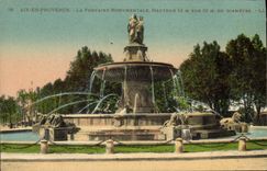 CPA Aix en Provence La Fontaine Monumentale Hauteur 