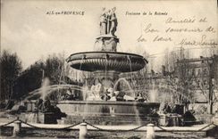 CPA Aix en Provence Fontaine de la Rotonde 