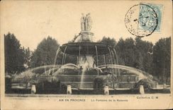 CPA Aix en Provence La Fontaine de la Rotonde 