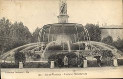 CPA Aix en Provence Fontaine Monumentale 