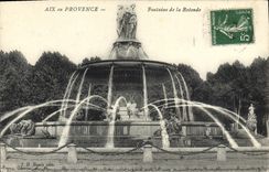 CPA Aix en Provence Fontaine de la Rotonde 