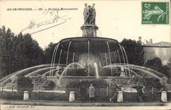 CPA Aix en Provence Fontaine Monumentale 