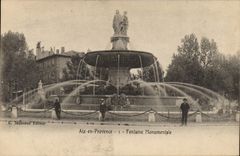 CPA Aix en Provence Fontaine Monumentale 