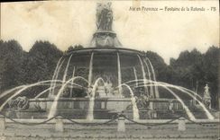 CPA Aix en Provence Fontaine de la Rotonde 
