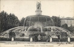 CPA Aix en Provence Fontaine Monumentale 