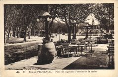 CPA Aix en Provence Place de la grande Fontaine et le casino 