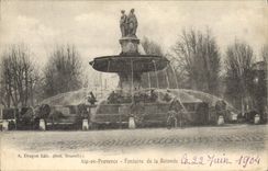 CPA Aix en Provence Fontaine de la Rotonde 